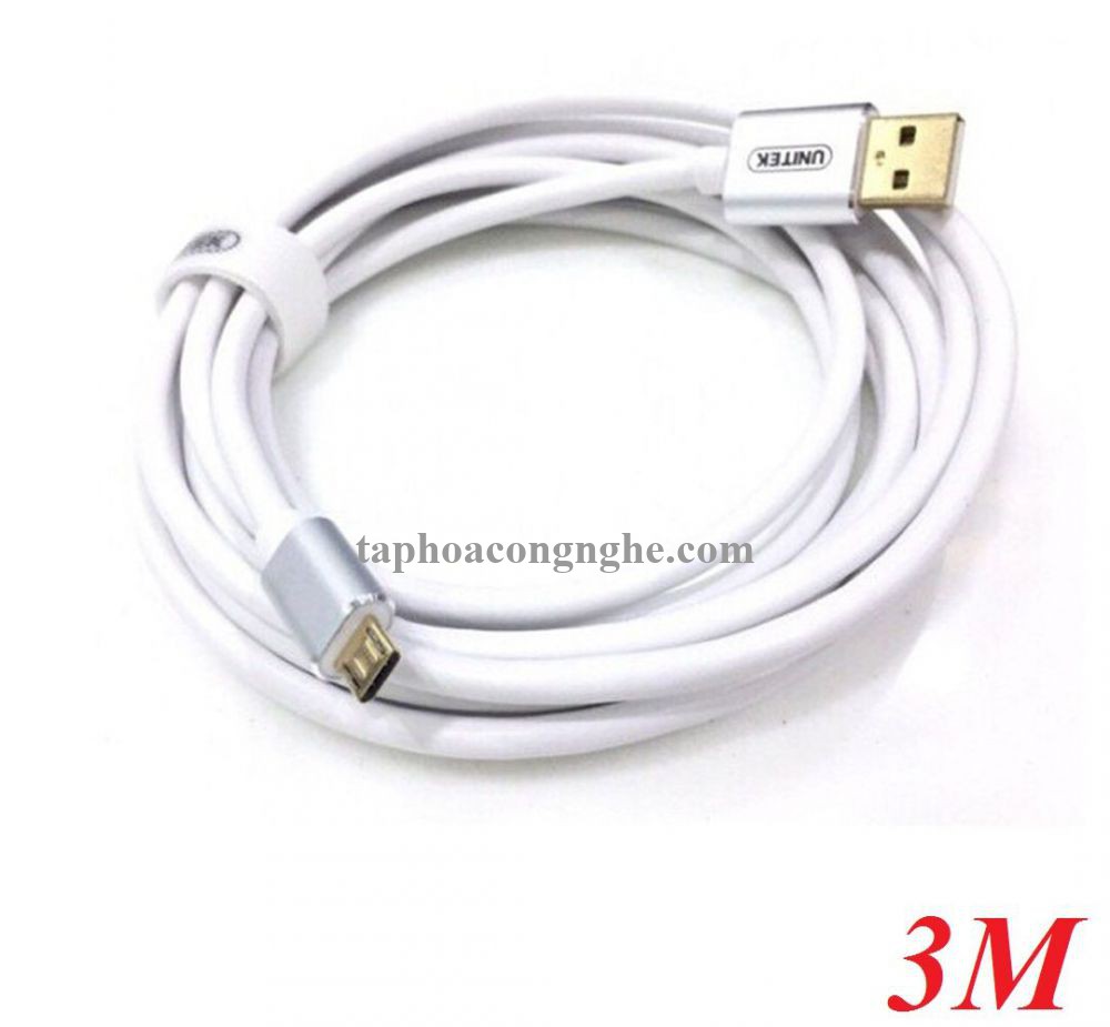 Unitek 29409 Y-C435FSL 2.0 3M Cáp Usb sang Micro USB 30029409